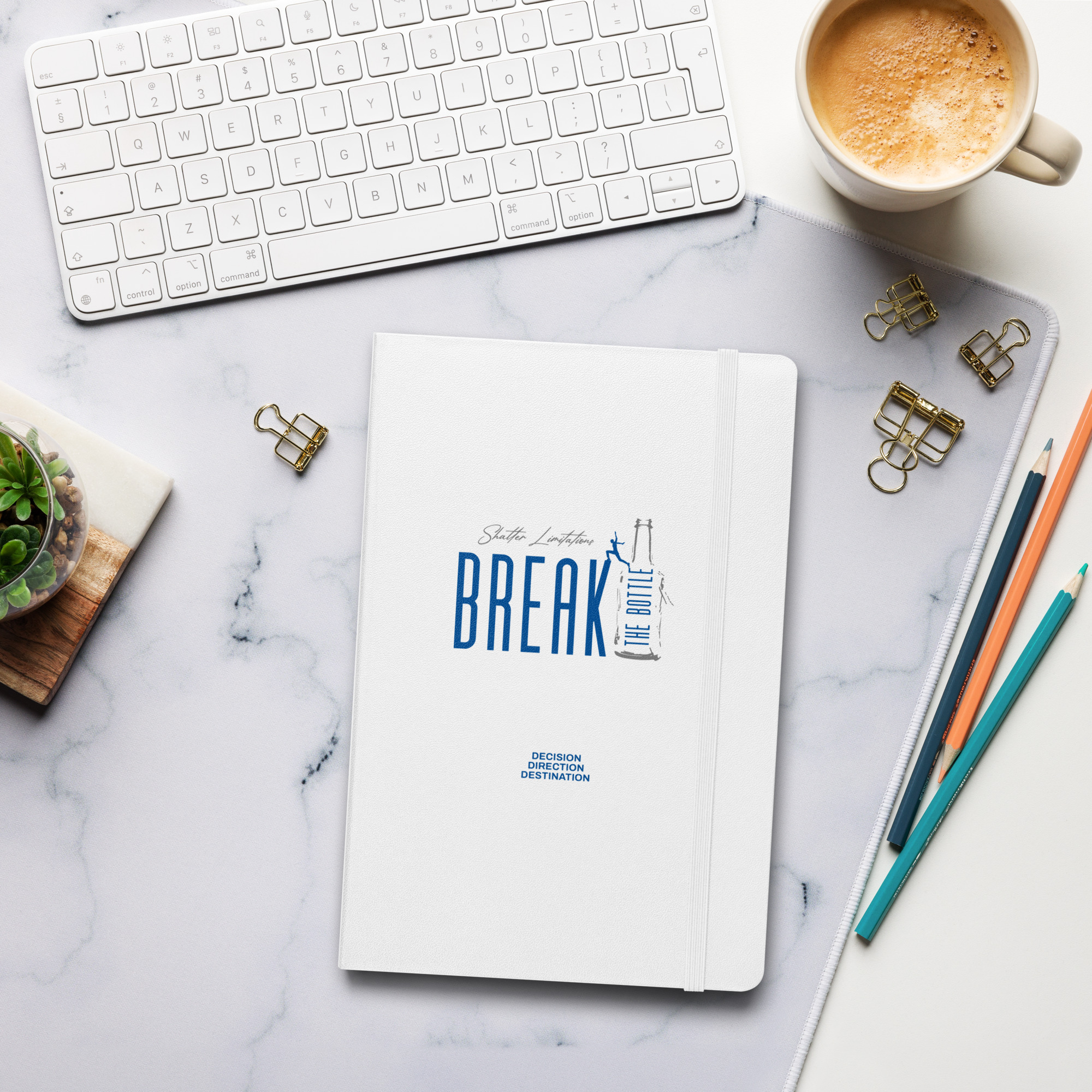 Shatter Limitations Break The Bottle Notebook