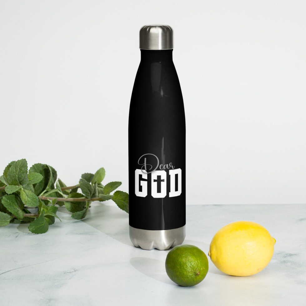 dear god water bottle