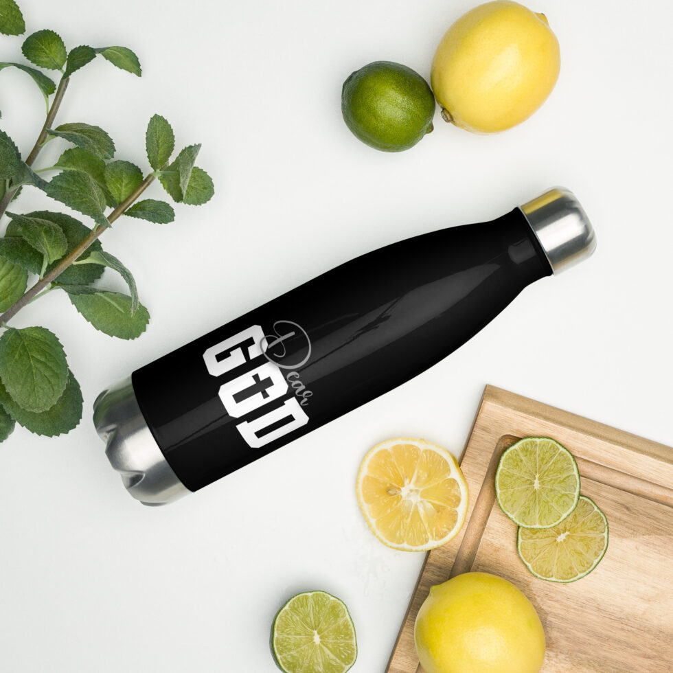 dear god water bottle